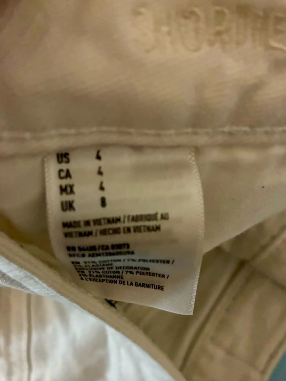 AMERICAN EAGLE High-Rise Distressed Women's White Denim Shorts🌼